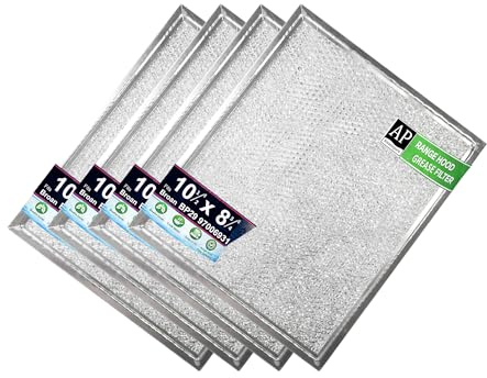Amazinpure 4X Stove Hood Vent Filter 10.5 x 8.75 97006931 Compatible with Broan Range Hood Filter Replacement BP29 - Fit's Nutone Kitchen Exhaust Fan Filters - Blocks Grease & Filters Oven Air
