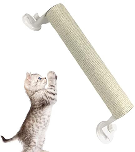 Rascador para sisal - Soportes para sisal Montaje en Pared para Interior,Kitten Scratcher Scratch Jump Climb Perch Rest para Gatitos o Gatos más pequeños Rianpesn