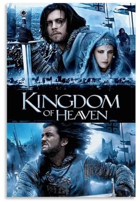 LUISAS Kingdom of Heaven Movie Poster Dekorative Malerei Leinwand Wandkunst Wohnzimmer Poster Schlafzimmer Malerei,Wandkunst Bilddruck Moderne Familienzimmer Dekor 12x18inch(30x45cm)