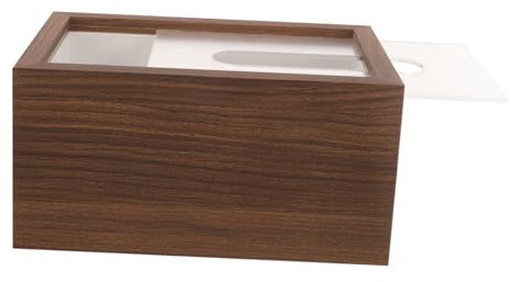 Cabilock Box Für Feuchttücher Aus Holz Servietten-Organizer Für Die Arbeitsplatte Abdeckung Für Kosmetiktücherpapier Spender Für Gesichtstücher Handtuchspender Papiertücher Gewebe Reisen