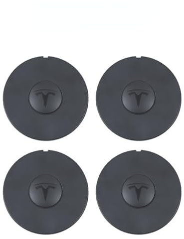 4 st navkapsel för Tesla Model 3 Highland 2024, hjulnavkapslar, hjulnavkapslar, hjulcenter, svart