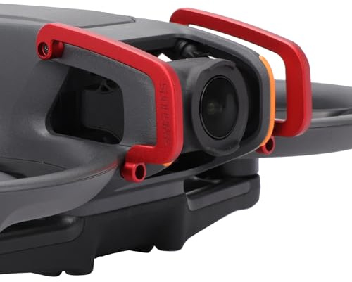 Avata 2 drönare gimbal stötfångare, aluminiumlegering skyddsstång gimbal skydd för DJI Avata 2, anti-kollision rekvisita stötfångare drönare tillbehör (röd)