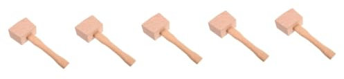 Gatuida 5pcs Dead Blow Hammer Mallets Wood Hammers for Woodworking Wood Mallets for Judge Heavy Duty for Carpenter Hand Tool