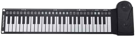Pianoforte arrotolabile per bambini, Tastiera per pianoforte arrotolabile |. Tastiera musicale pieghevole elettrica portatile S Board |. Tastiera per pianoforte da viaggio sensibile a 49 tasti, Tastie