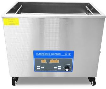 MZZYG MáQuina Limpiadora UltrasóNica Limpiador Ultrasónico Industrial Equipo Sónico Metal DPF Piezas De Motor Desengrasante De Aceite Máquina De Limpieza por Ultrasonido Tanque De Baño(38L)
