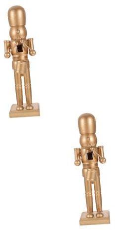 SOIMISS 2 Piezas decoración navideña Muebles para el hogar Colgante Galletas de Nuez Navidad navideños decoração Adorno de Cascanueces de Madera de Navidad Adorno de Navidad