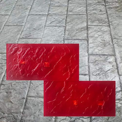 Moldes Hormigon Impreso Textura de Piel de Pizarra con Estampado de Hormigón Realista, Almohadilla de Molde Texturizada para Impresión de Cemento de Poliuretano, Formas de Piedra Decorativas para Exte