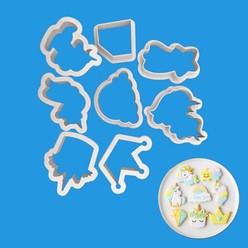 Unicorn Cookie Cutter Set - 8PCs/Set