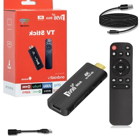 Android TV Stick 4K 2025 Smart TV box，Streaming Stick 4K,RAM 2GB ROM 16GB Dual WiFi 2.4G/5.8G 4K HDR10+ Ultra USB HD Streaming Media Player