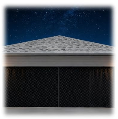 Termisk garageportsisolering med blockering av kalldrag, magnetisk värmeisolerad garageportsskärm, insynsskydd för garageportar, isoleringskit för garageportar(Svart,W390cm x H270cm)