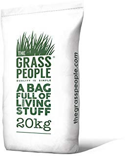 The Grass People Simply Seed 10KG Grass Seed Multi-Purpose Grass Seed, Luxury Lawn, Premium Quality Lawn, Hard Wearing and Green and Beautiful