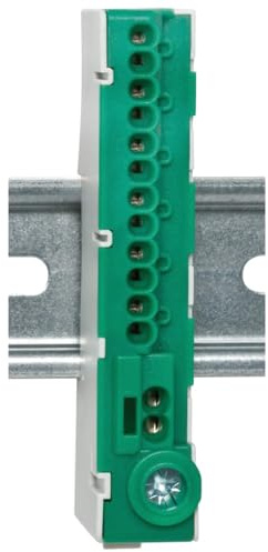 WITTKOWARE Schutzleiter-Steckklemme für 35mm DIN-Hutschiene, grau, 12x2,5mm², 2x4mm², berührungssicher