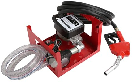 Neilsen CT5261 12V DC Diesel Fuel Transfer Pump, Flow 45 L/min, Power 175W, Self Priming Gun, Manual Nozzle, F 2m Suction Hose, 4m Delivery Hose, Ideal for Diesel, Bio-diesel, Waste Vegetable Oil
