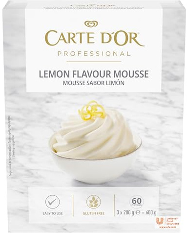 Mousse de Limón- Carte D´Or- 60 raciones- 3 bolsas de 200 gramos