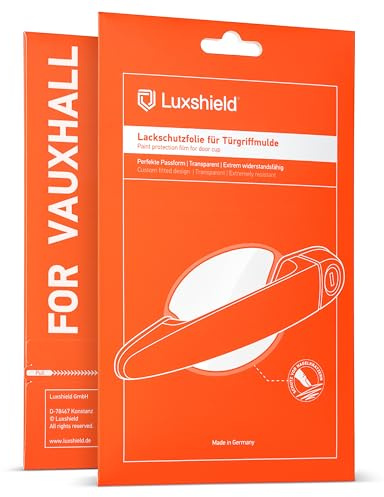 Luxshield Auto Türgriff Schutzfolie Griffmulde für Opel Corsa F I 2019-2026 - Kratzschutz, Lackschutzfolie - Transparent glänzend