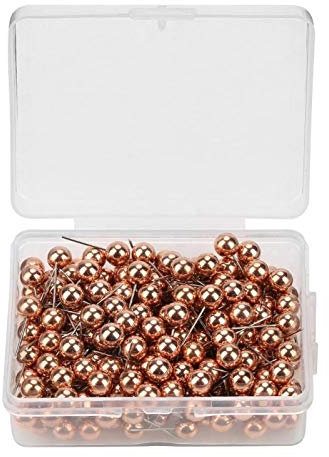 Reißnadel, Reißzwecke mit Edelstahl, Map Pin Map Tack Reißzwecke für dekoratives DIY-Werkzeug 200 Stück(Roségold)