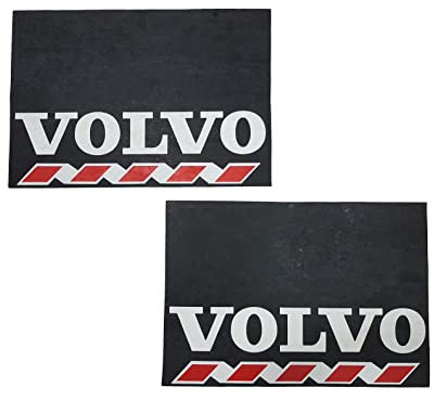 Gummikotflügel, mit Aufschrift für LKW, passend für alle Modelle VOLVO (schwarz)