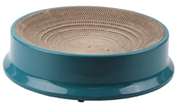 Kratzbrett Kratzpappe Kratzbaum Für Katzen Aus Karton, Strapazierfähig, Wendbar, Gewellt, Katzenkratzunterlage, Kratzunterlage, Lounge-Sofabett Kratzmatte Kratzbrett Katze ( Color : Grün , Size : 43.5