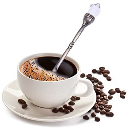 ABOOFAN Kaffeelöffel im Europäischen Hofstil mit Diamantkopf aus Zinklegierung Retro Rührlöffel für Milchtee und Kaffeegeschäfte Kreativer Kleiner Löffel zum Mischen