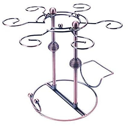 Wine Glass Holder, Multifunctional Wine Glass Holder Upside Down Wrought Iron Wine Disassembly and Assembly Decanter Rack Goblet Holder Wine Rack