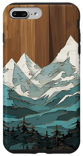 Montagnes en plein air, nature, randonnée, forêt, paysage, thème bois Coque pour iPhone 7 Plus/8 Plus