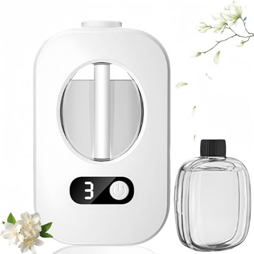 Automatic Aromatherapy Diffuser Wall Mounted,Essential Oil Diffuser Rechargeable,Digital Display Version of Aroma Diffuser,Small Automatic Household Spray USB automatic,Replaceable Scent Diffusers