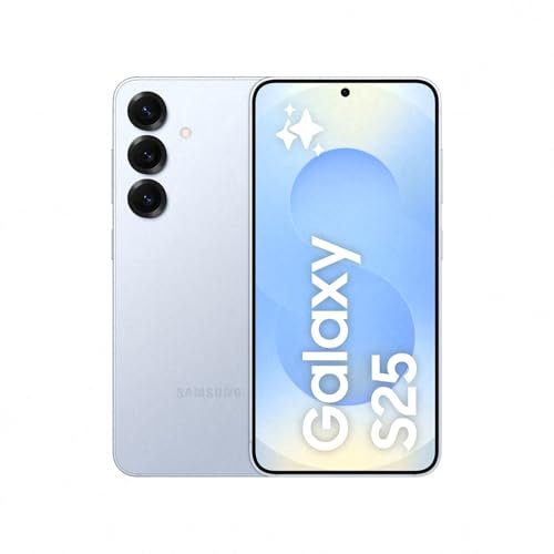 Samsung Galaxy S25 AI Smartphone, Galaxy AI, 12GB Memory, 512GB Storage, 50MP Camera, Icy Blue, 3 Year Manufacturer Extended Warranty (UK Version)