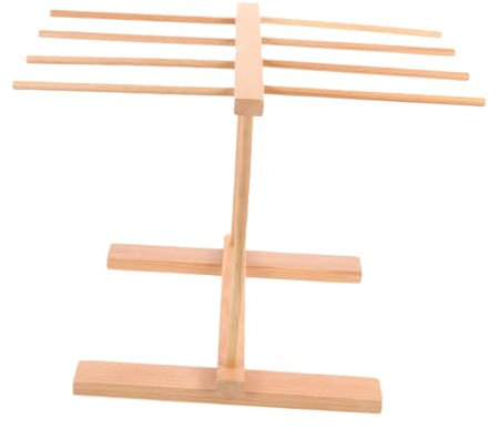 Séchoir à Pâtes en Bois Orange, Léger et Facile à Assembler pour Restaurant