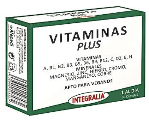 Vitaminas Plus 30 cápsulas - Vitaminas y Minerales apto para veganos
