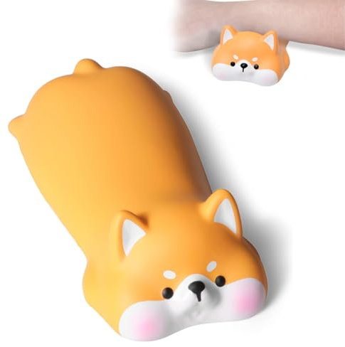 Maus Handgelenkauflage, Wrist Rest Maus Handballenauflage Süßer Hund Maus Handgelenkstütze mit Rutschfester, Geeignet für Desktop-Computer, Laptop-Computer, Schule, Büro, Zuhause