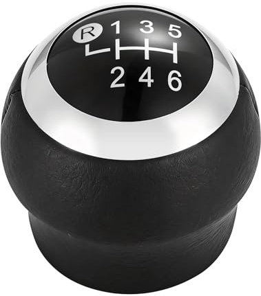 OBEST Auto Schaltknauf Handball 6 Gang für Toyota | Austauschbarer Schaltknäufe Car Gear Shift Knob für Toyota Corolla Verso Auris Yaris RAV4 2007-2013, Schwarz
