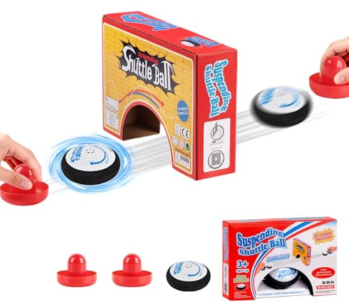 Portable Air Hockey - Portable Tabletop Game With 2 Strikers, Ice Hockeys Game, Electric Floating Hockey Set, Funny Family Games for Adults