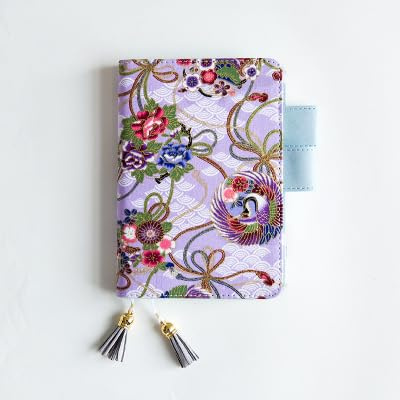 DVMSIEF Anteckningsbok med lösa blad Standard A5-dagbok, anteckningsbok, tillbehör, vintage dag- och veckoplanerare, arrangör, agenda, journal (Phoenix A6, endast fodral)