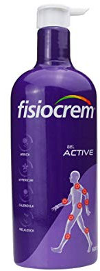 FISIOCREM GEL ACTIVE | 600ml | Preparación Músculos y Ligamentos | Vida cotidiana o ejercicio físico | Crema Masaje | Melaleuca, Árnica, Hypericum Perforatum, Calendula | Formato familiar
