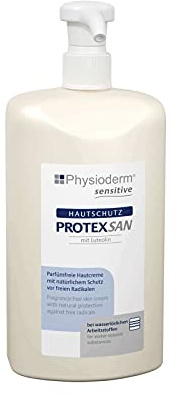 PHYSIODERM Hautschutzcreme Protexsan 500 ml, Handcreme, Gesichtscreme, HACCP-konform, ohne Aluminiumsalze