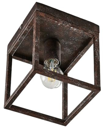 Ceiling Light 'Emin' dimmable) in Brown Made of Metal for e.g. Living Room & Dining Room (1 Light Source, E27) from Lindby | Ceiling lamp, lamp