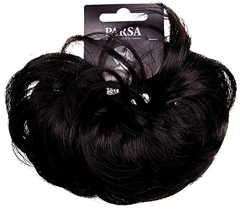 PARSA Beauty Hair Art Haarteil Haargummi Haare Schwarz