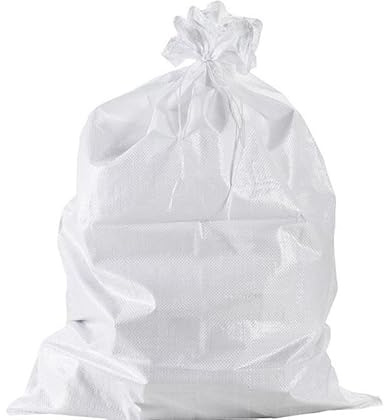 50 Stück Gewebesack aus Polypropylene mit Kordelzug 45x70cm | Gewebter Sack für Bauschutt
