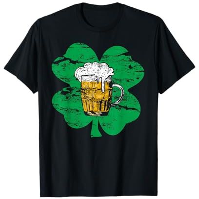 Chope de bière Shamrock - Drôle de Saint Patrick T-Shirt