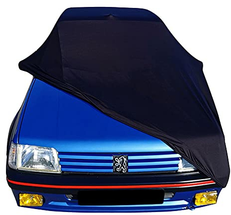 Star Cover bâche d'intérieur Compatible avec Peugeot 205 GTI Housse Noir