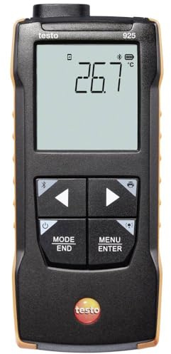 testo - 925 - 0563 0925 - Temperaturmessgerät für TE Typ K mit App-Anbindung für die Temperaturüberwachung in Heizungs-, Lüftungs- und Klimaanlagen
