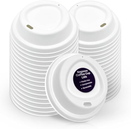 We Can Source It Ltd – White 8oz Plastic Sip-Through Lids for Paper Coffee Cups 80mm – Secure Fit and Spill Protection – Ideal for Coffee, Hot Drinks – Perfect for Events and Offices – Pack of 500