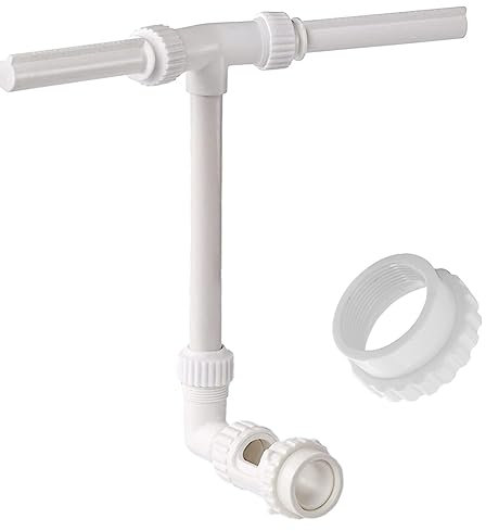 FUBESK Pool Brunnen - Dual Spray Wasserbrunnen für oberirdische / inground Pools, 2-in-1 verstellbarer Wasserfall Pool Sprinkler Brunnen für Kühlung & Entspannung