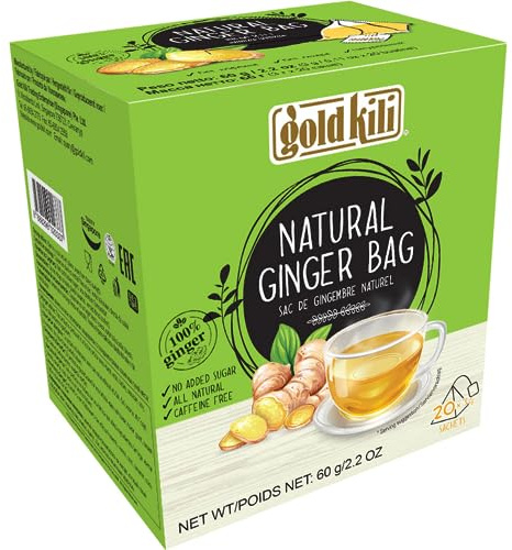 GOLD KILI - Tè allo zenzero naturale - Confezione multipla (24 X 20 X 3 G)