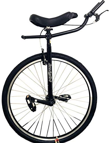 LoJax Monociclo Freestyle Monociclo Resistente para Adultos para Personas Altas, Altura de 160 a 195 cm (Negro, 28 Pulgadas)