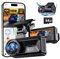 COOLCRAZY Dashcam Auto Vorne Hinten 4K UHD Dual Kamera + kostenlose 64GB SD-Karte mit 5G WiFi & GPS - 3 Zoll IPS Bildschirm, Nachtsicht HDR, App Steuerung, 24h Parkmonitor für Autos