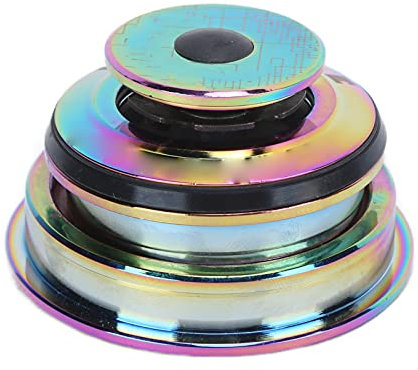 ANKROYU Fahrrad-Steuersatz mit Doppellager, Leichter Steuersatz mit geradem, konischem Rohr aus Aluminiumlegierung, wasserdichte Lagerschalengruppe für Fahrradkomponenten