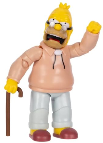 The Simpsons Grampa Simpson de 5 Pulgadas con bastón