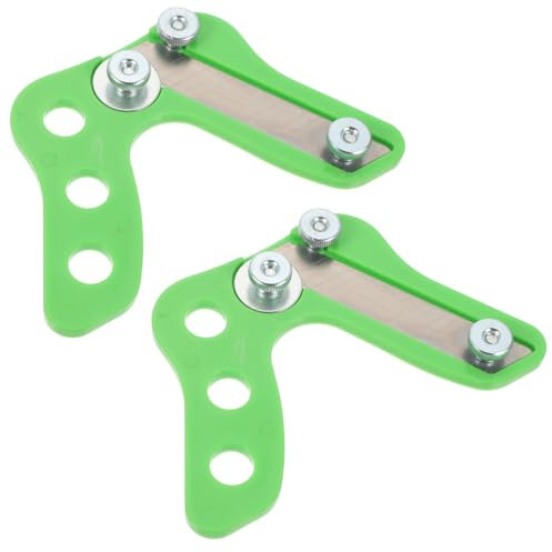 Holibanna 2 Pezzi trimmer rifilatore bordi Bordatore per bordi Pialla regolabile Pialla per bordi diritti attrezzo lavorazione del legno pialla a blocco pialla da banco plastica Light Green