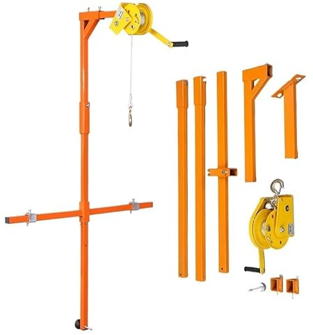 Grue de levage manuelle en acier inoxydable avec treuil autobloquant pour une installation facile du climatiseur
